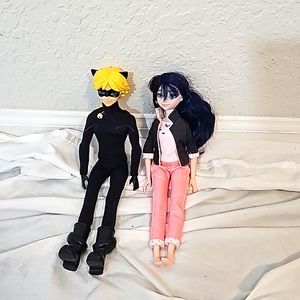 2 Miraculous Ladybug Dolls